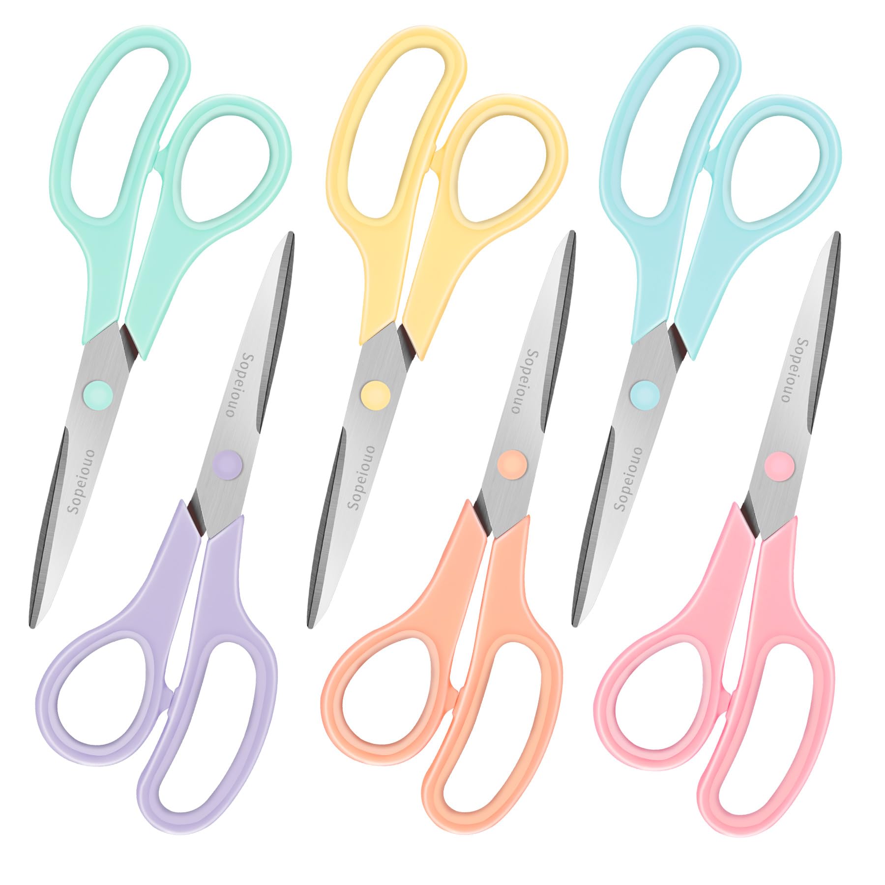 Amazon.com: Scissors Set of 6-Pack, 8